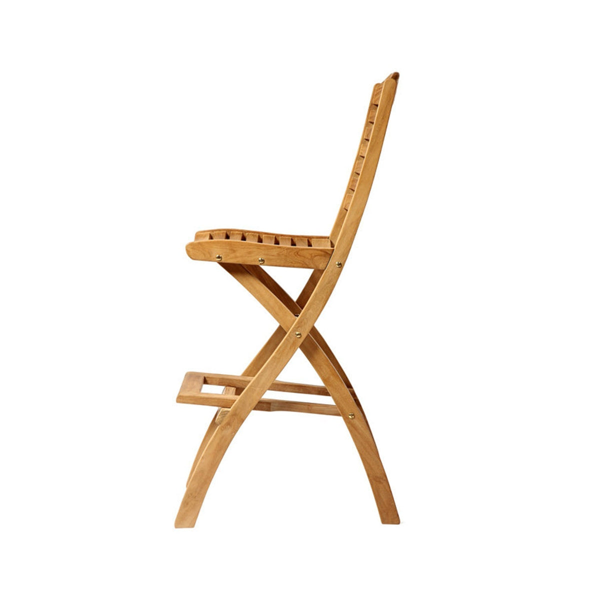 Aurelien Folding Armless Teak Outdoor Bar Stool