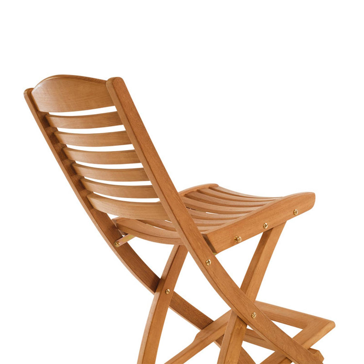 Aurelien Folding Armless Teak Outdoor Bar Stool