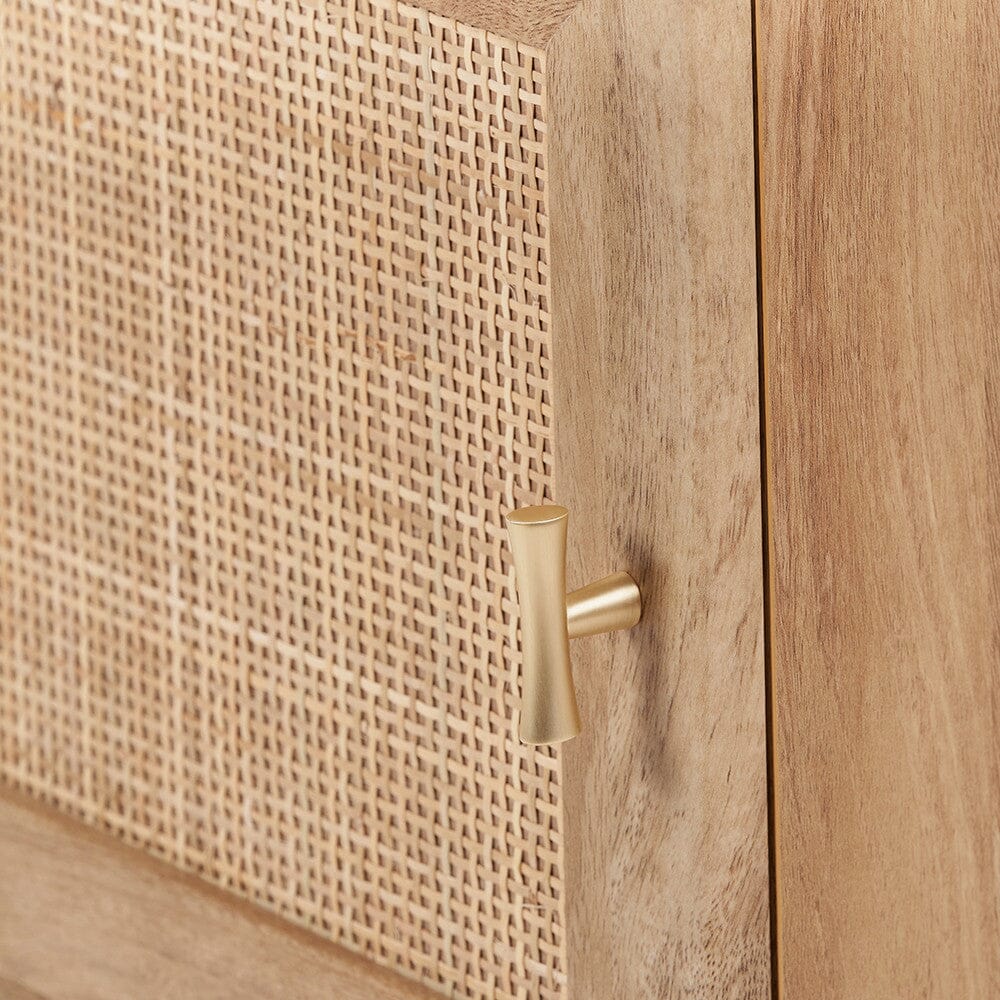 Averso Natural Rattan 1 Door Bedside Table