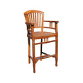 Bernard Teak Outdoor Bar Stool