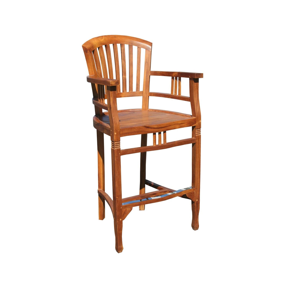 Bernard Teak Outdoor Bar Stool
