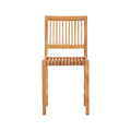 Bertrand Armless Teak Outdoor Bar Stool