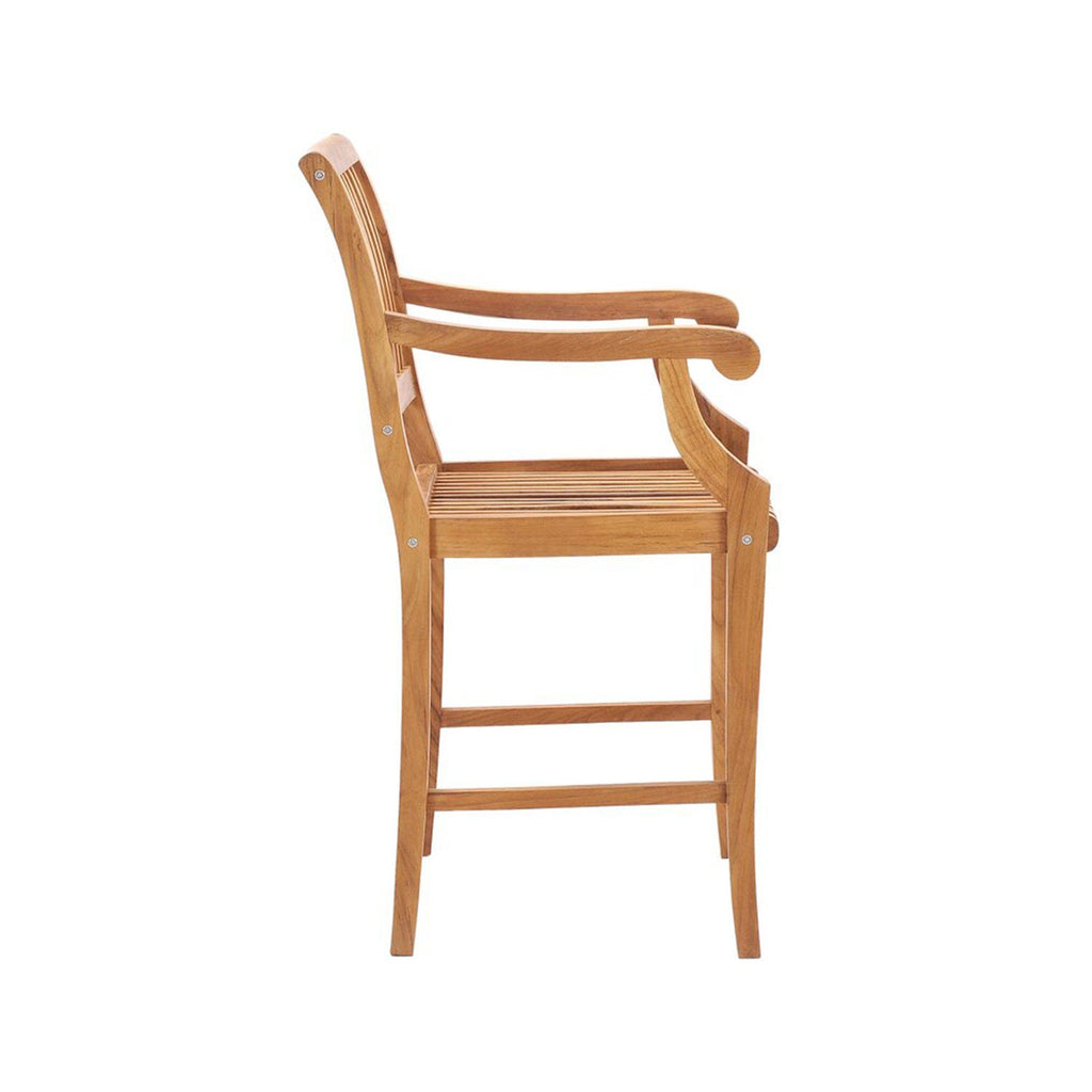 Bertrand Teak Outdoor Bar Stool