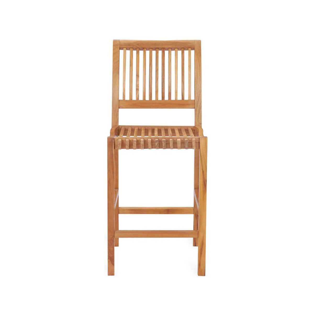 Blaise Armless Teak Outdoor Bar Stool