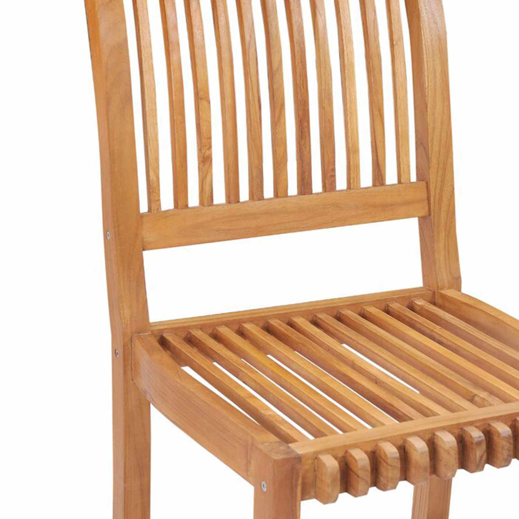 Blaise Armless Teak Outdoor Bar Stool