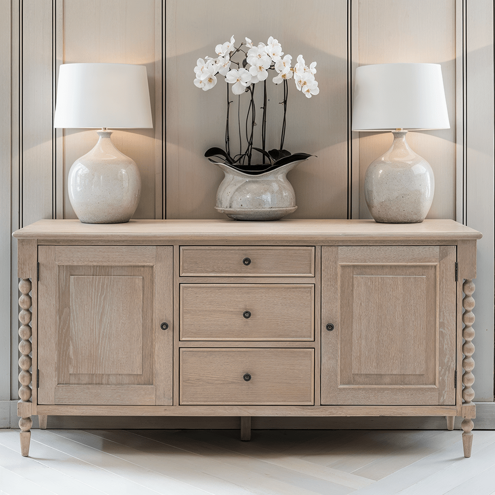 Blenheim 2 Door 3 Drawer Oak Sideboard