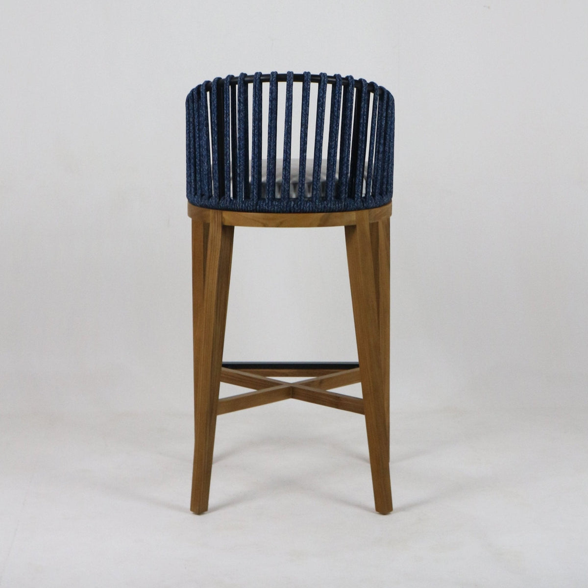 Cabana Teak & Woven Outdoor Bar & Counter Stool