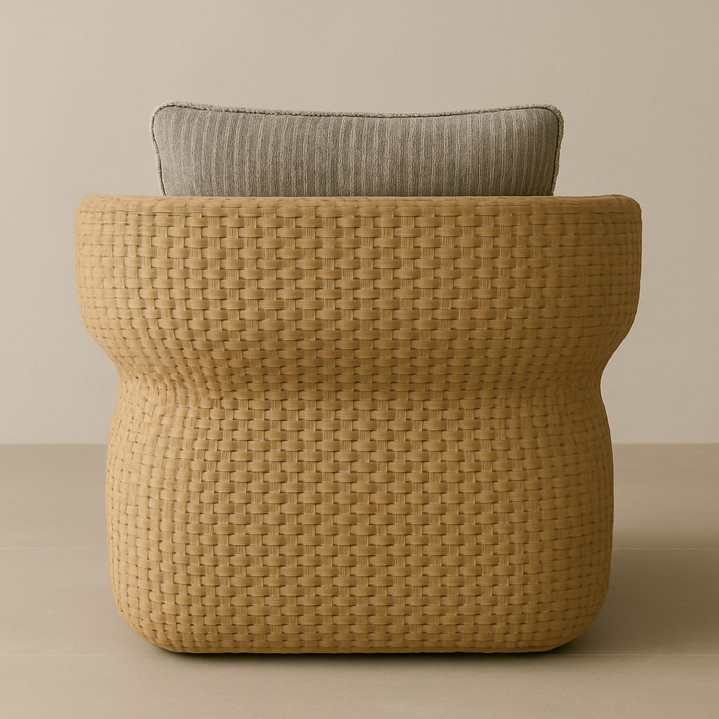 Calamonaci All-Weather Rattan Outdoor Accent Chair