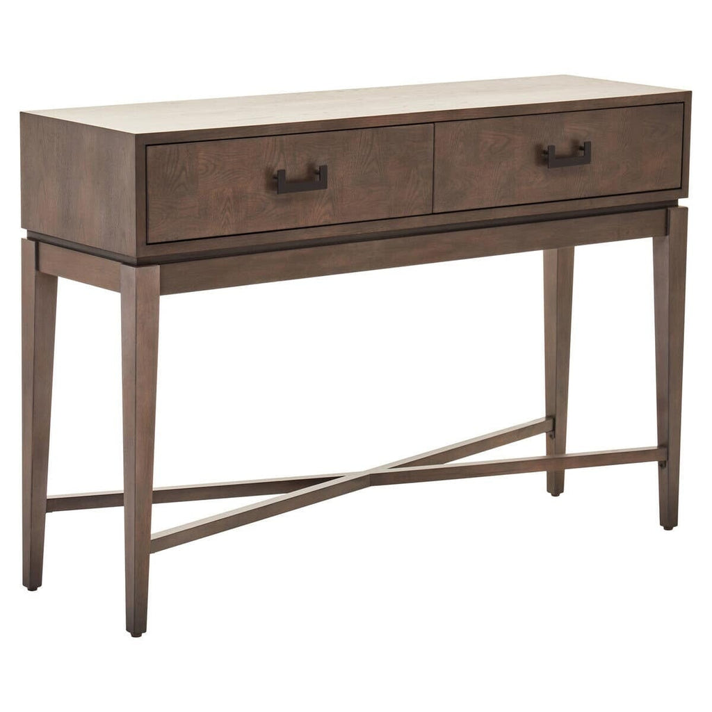 Calyptra Antique Grey 2 Drawer Console Table