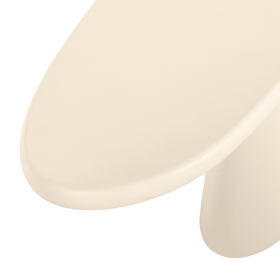 Carys Beige Oval Top Console Table