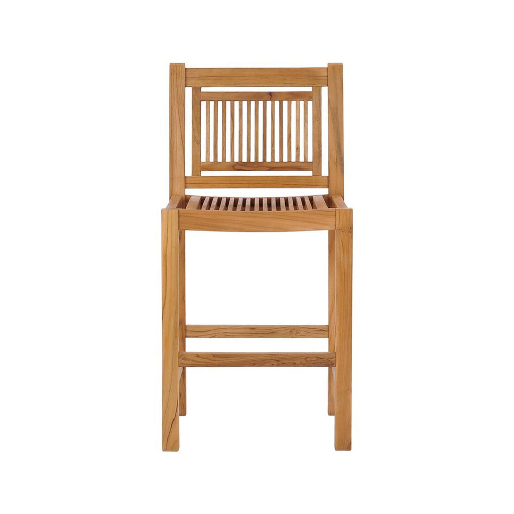 Cedric Armless Teak Outdoor Bar Stool