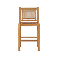 Cedric Armless Teak Outdoor Bar Stool