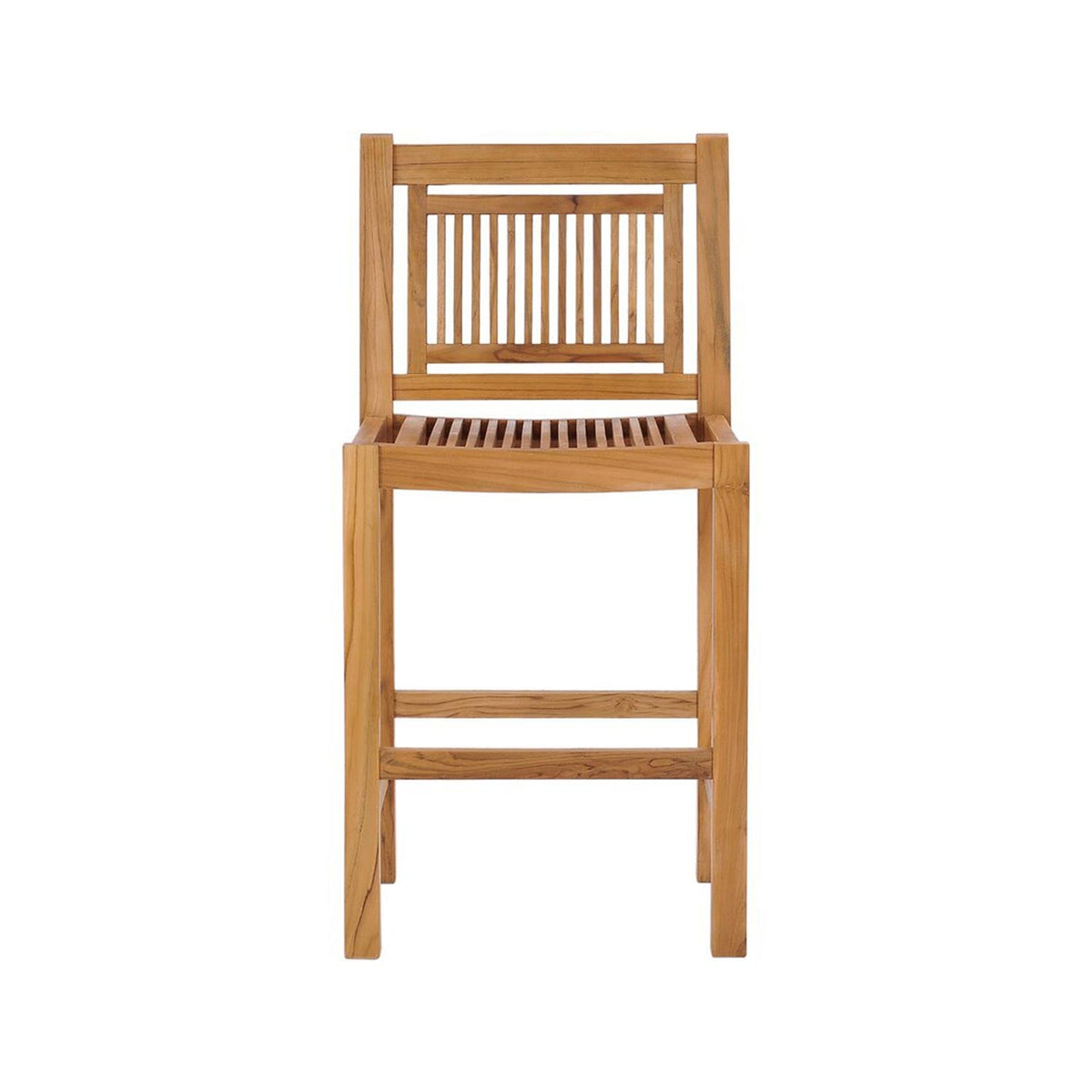 Cedric Armless Teak Outdoor Bar Stool