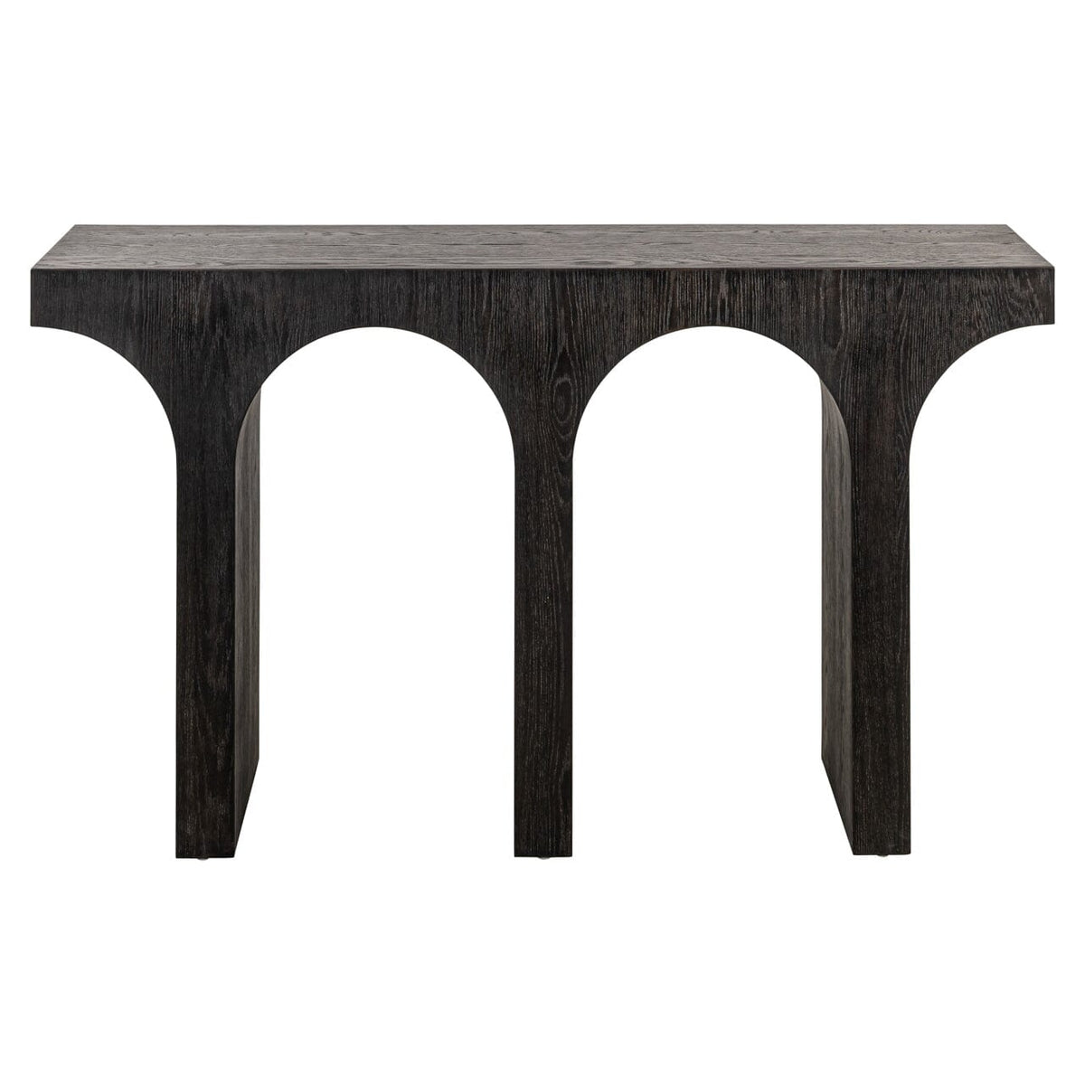 Churchill Black Wooden Arch Console Table