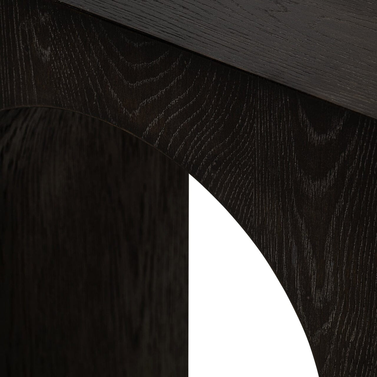 Churchill Black Wooden Arch Console Table