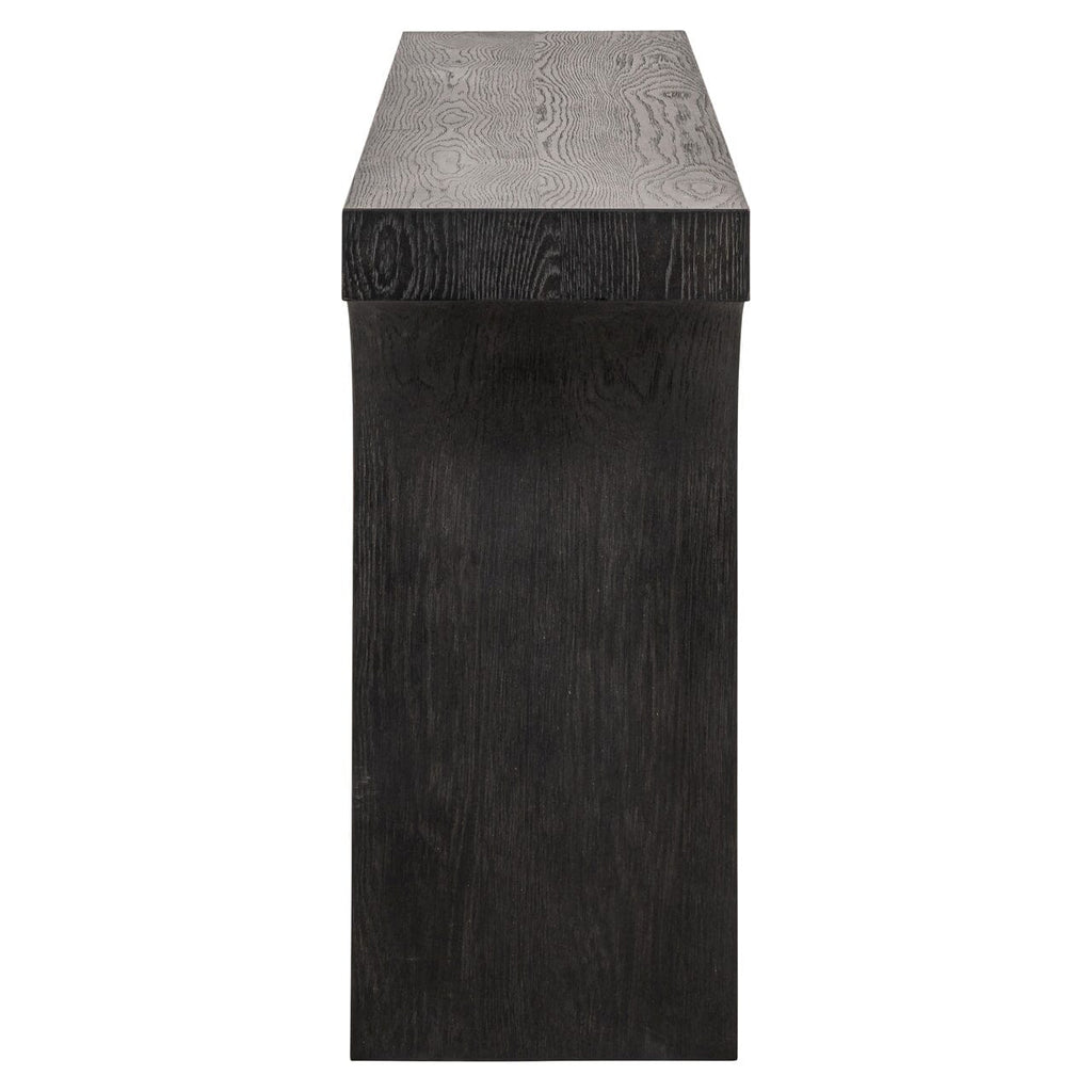 Churchill Black Wooden Arch Console Table
