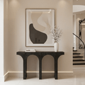 Churchill Black Wooden Arch Console Table