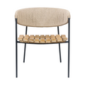 Clara Chair With Teak Seat And Rush Webbing
