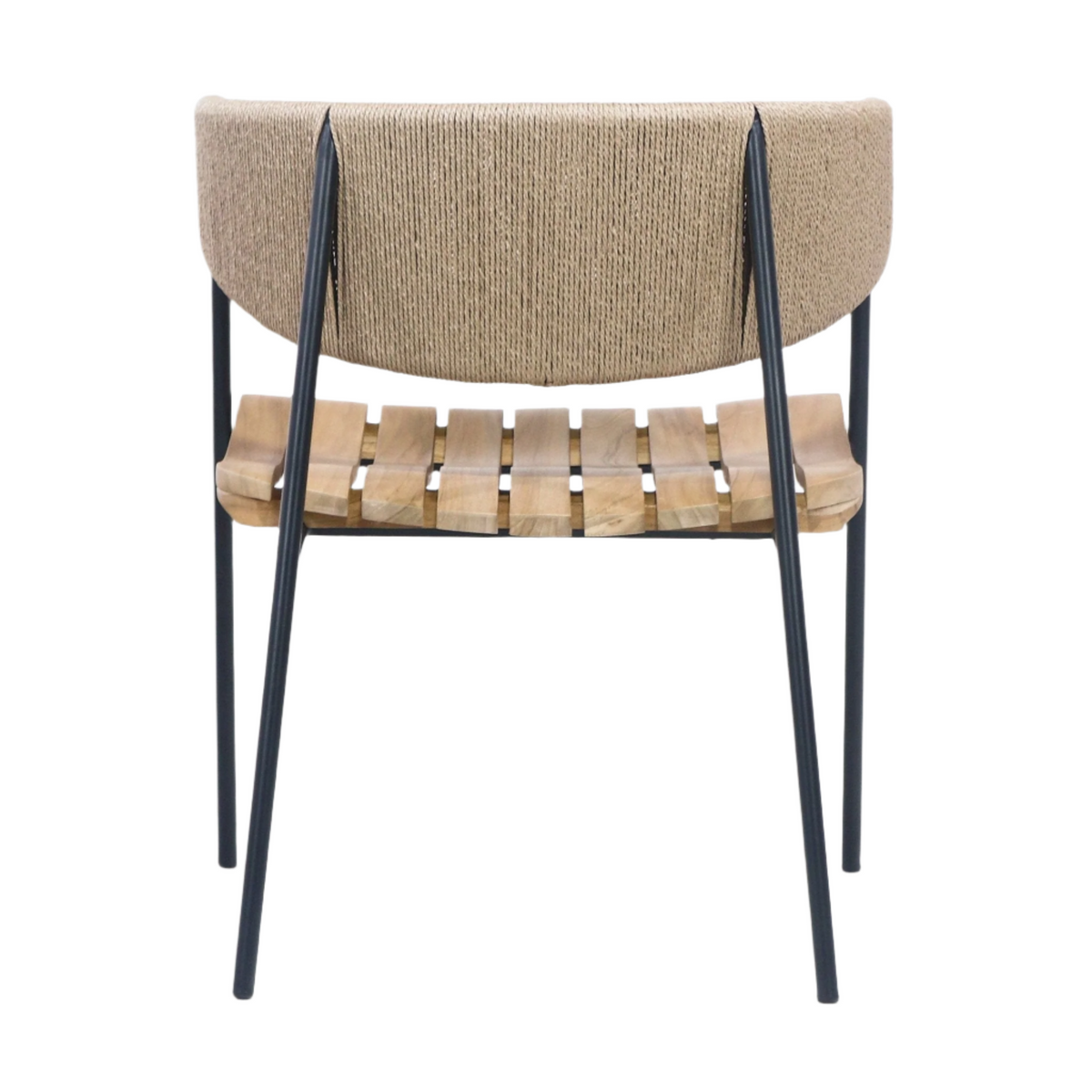 Clara Chair With Teak Seat And Rush Webbing