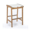 Clement Backless Teak Outdoor Bar Stool