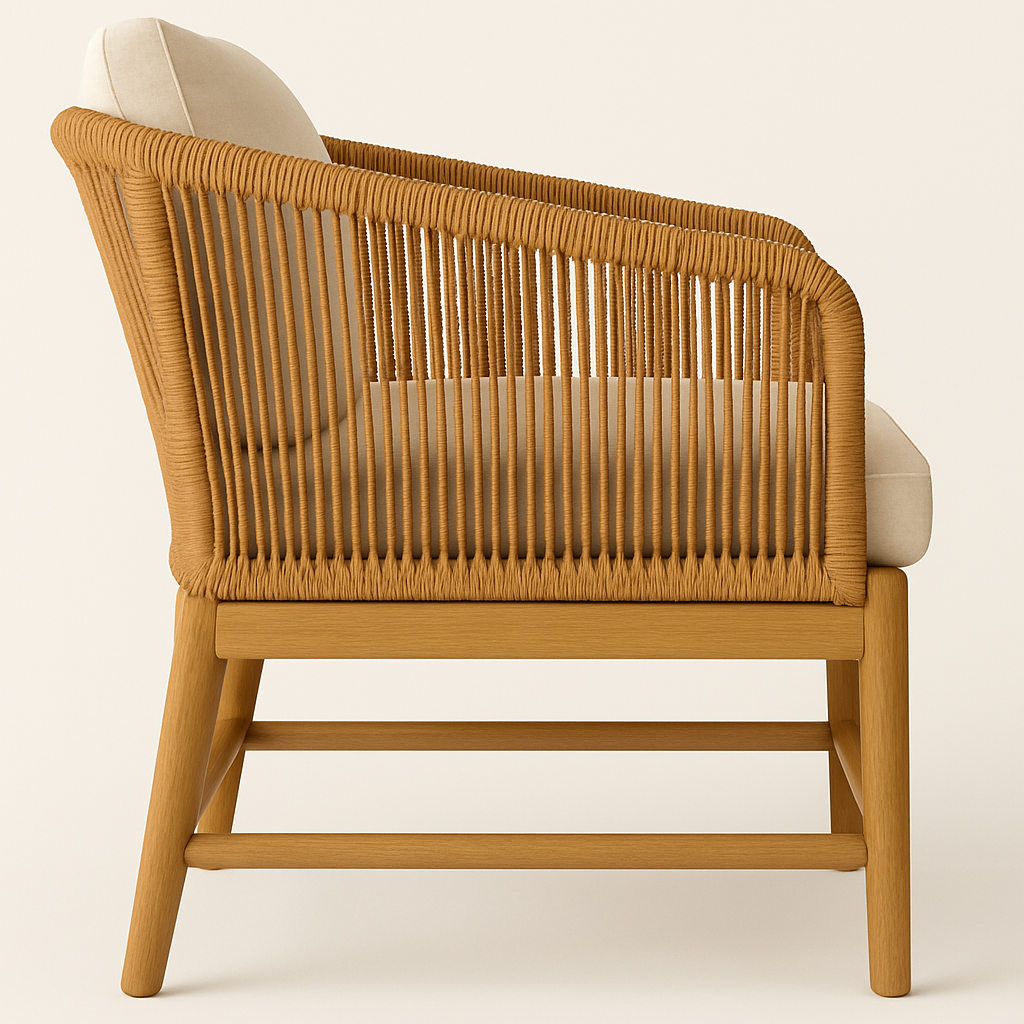 Closter Outdoor Teak Club Chair