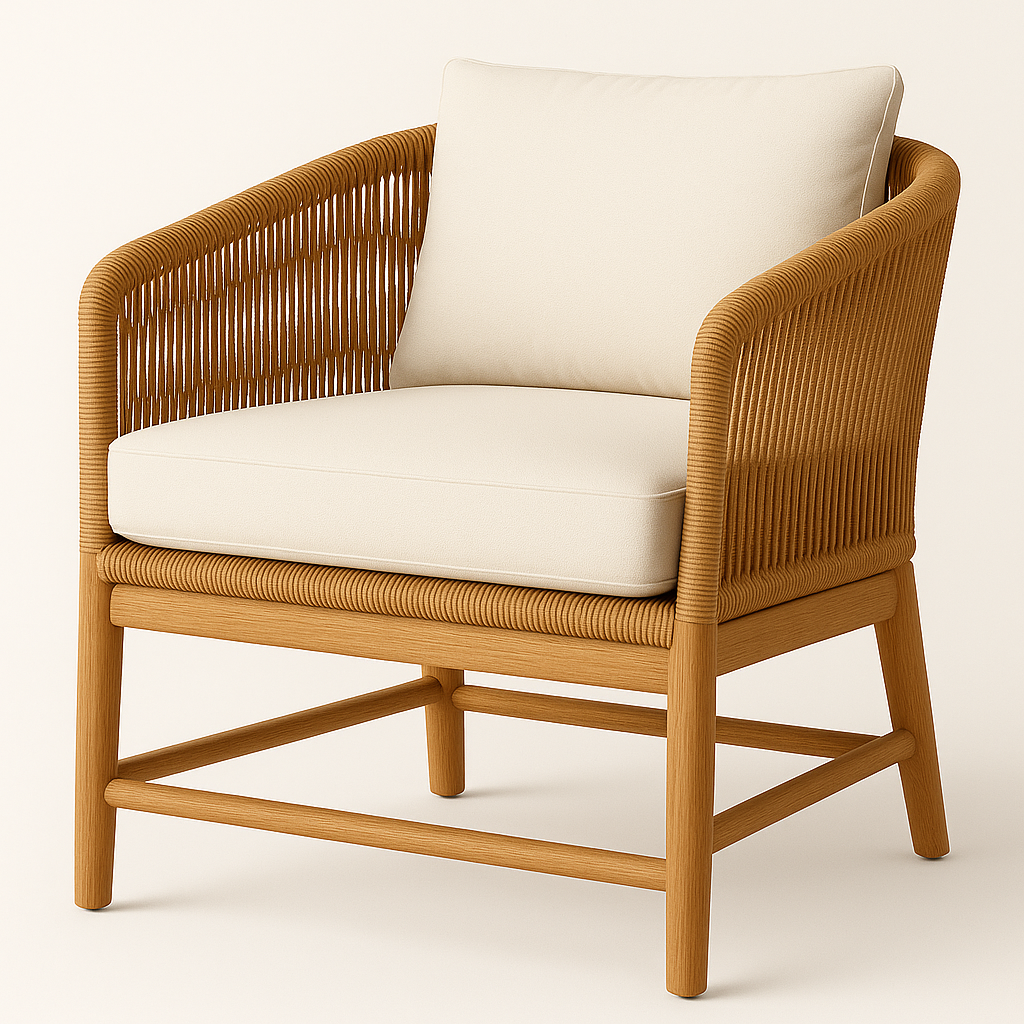Closter Outdoor Teak Club Chair