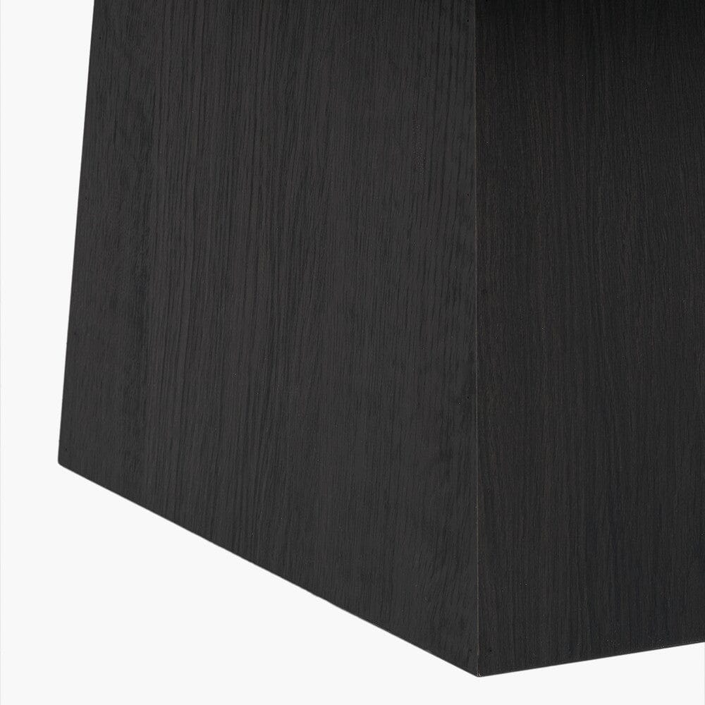 Collins Dark Brown Wooden Coffee Table with Marble Effect Top