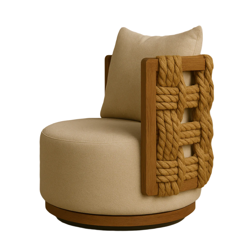 Cravia Outdoor Swivel Accent Chair