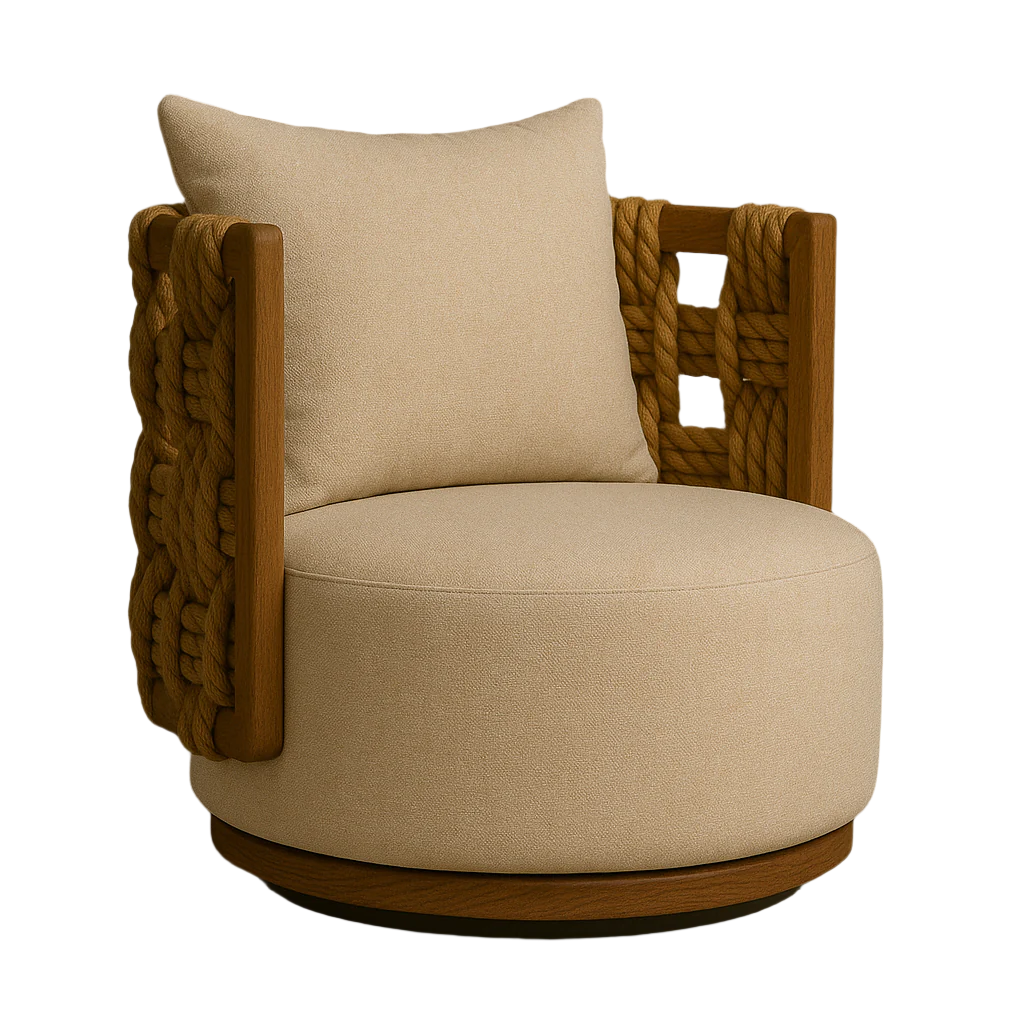 Cravia Outdoor Swivel Accent Chair