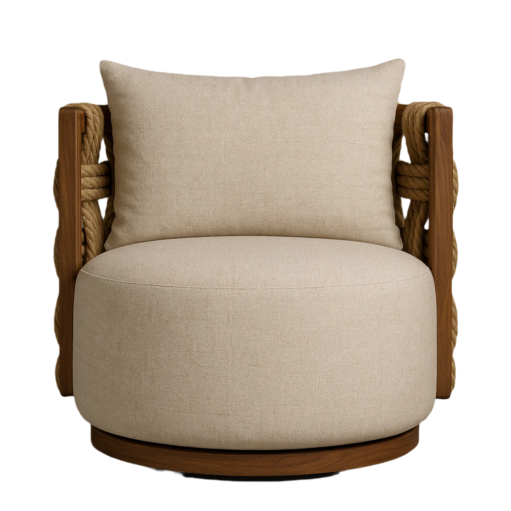 Cravia Outdoor Swivel Accent Chair
