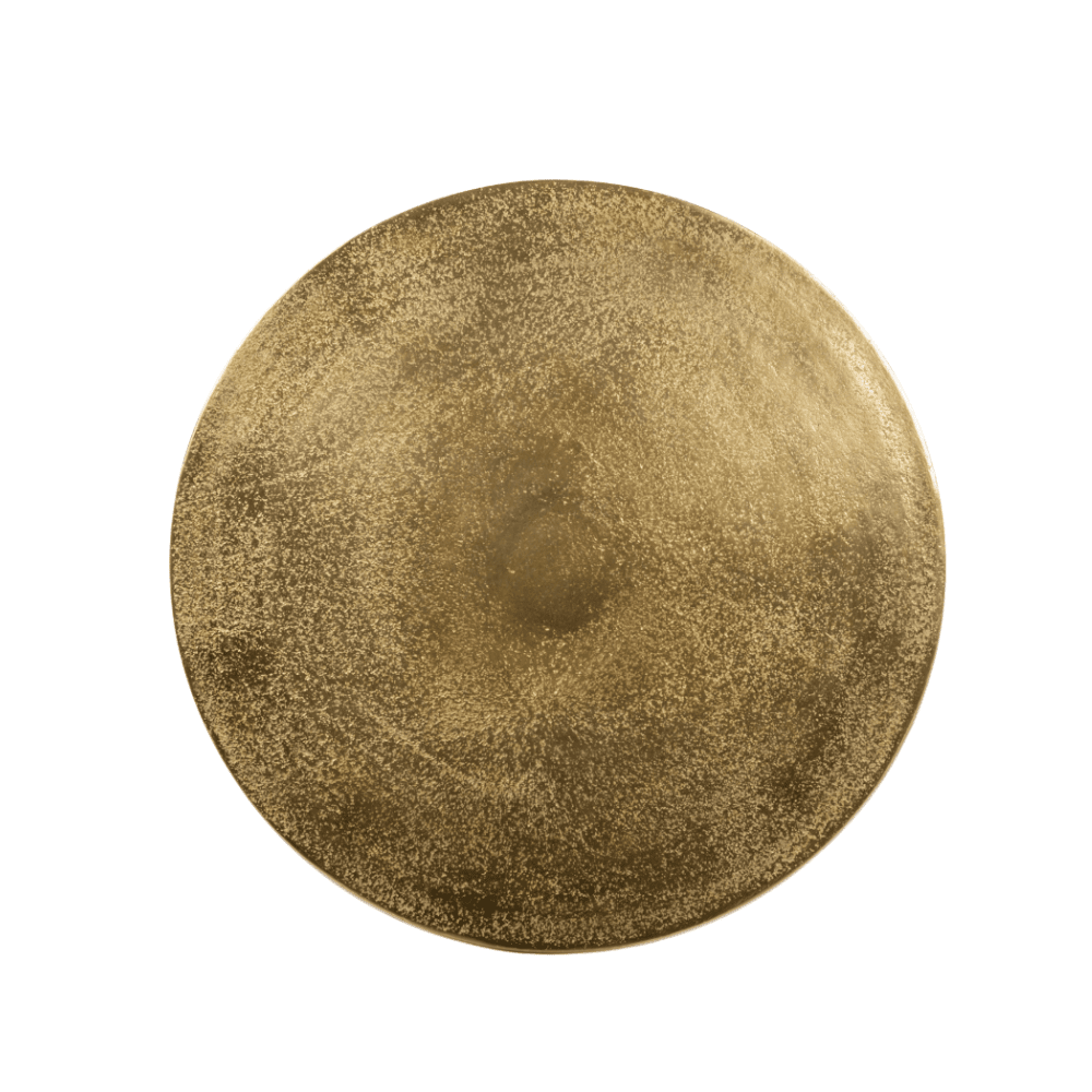 Cristella Brushed Gold Statement Side Table