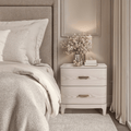 Dahlia Lightwash Wood 2 Drawer Bedside Table
