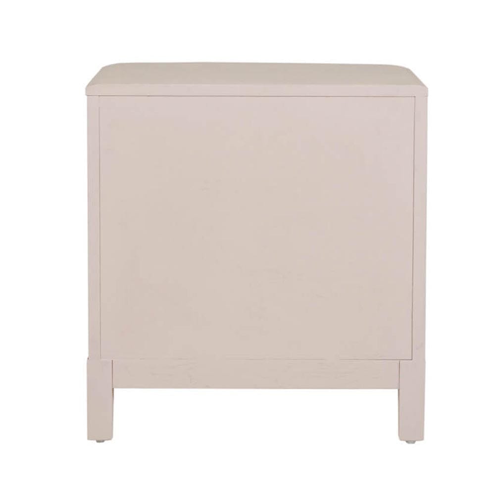 Dahlia Lightwash Wood 2 Drawer Bedside Table