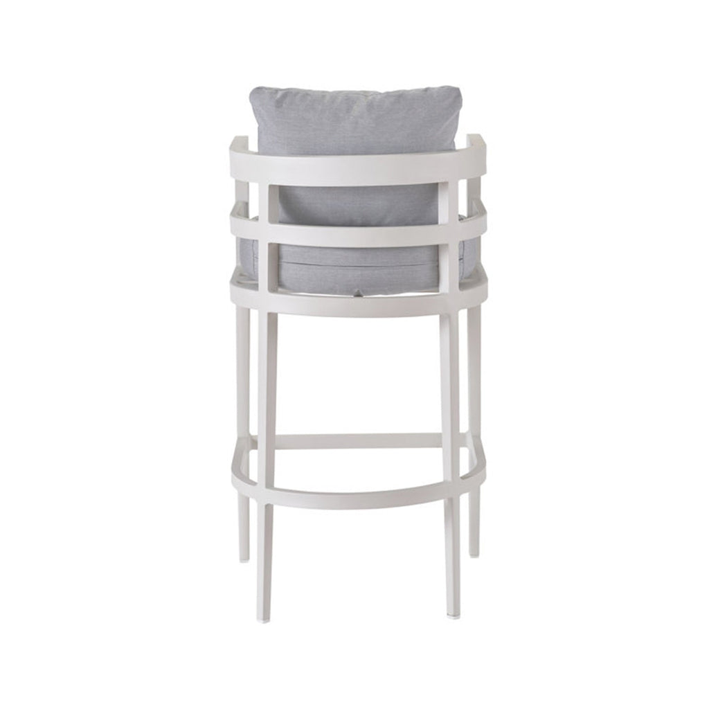 Didier Upholstered Teak Outdoor Bar Stool