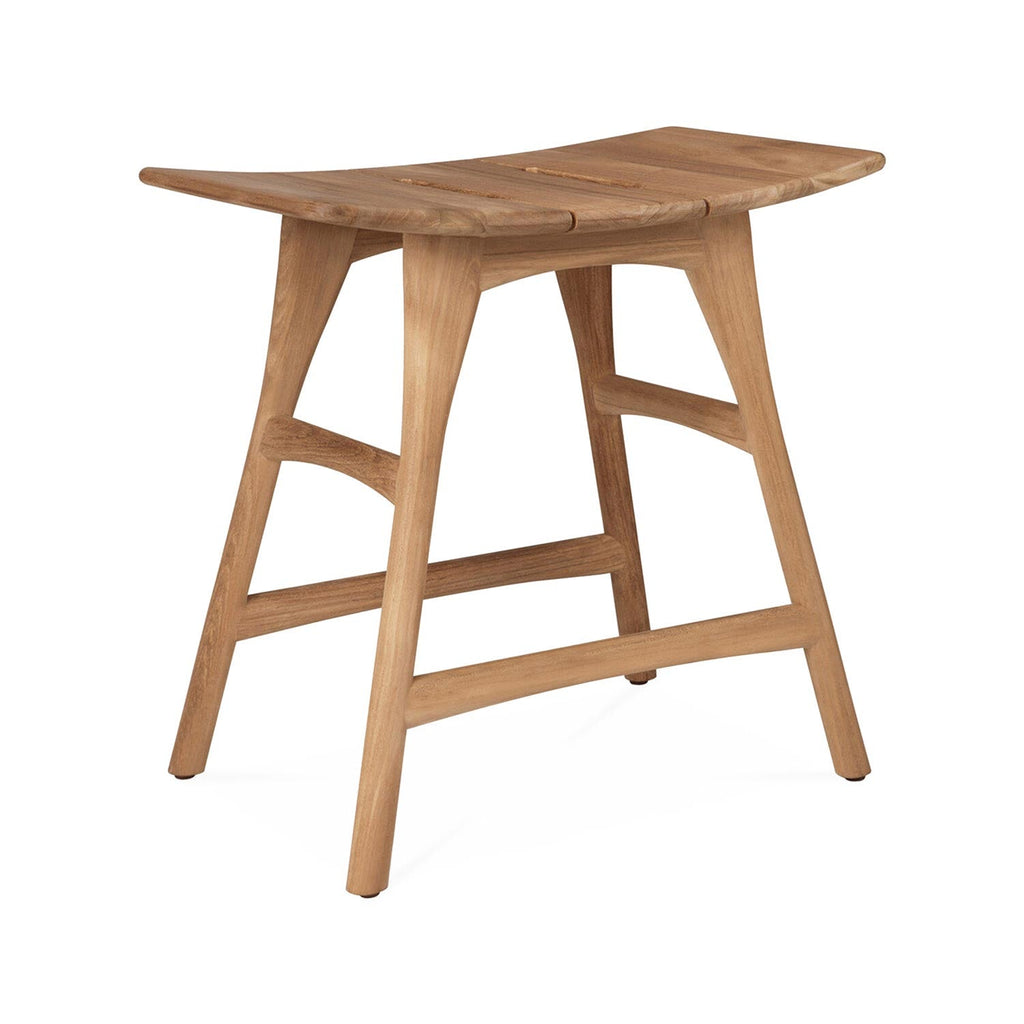 Edmond Backless Teak Outdoor Bar and Counter Stool