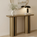 Efina Gold Finish Statement Console Table