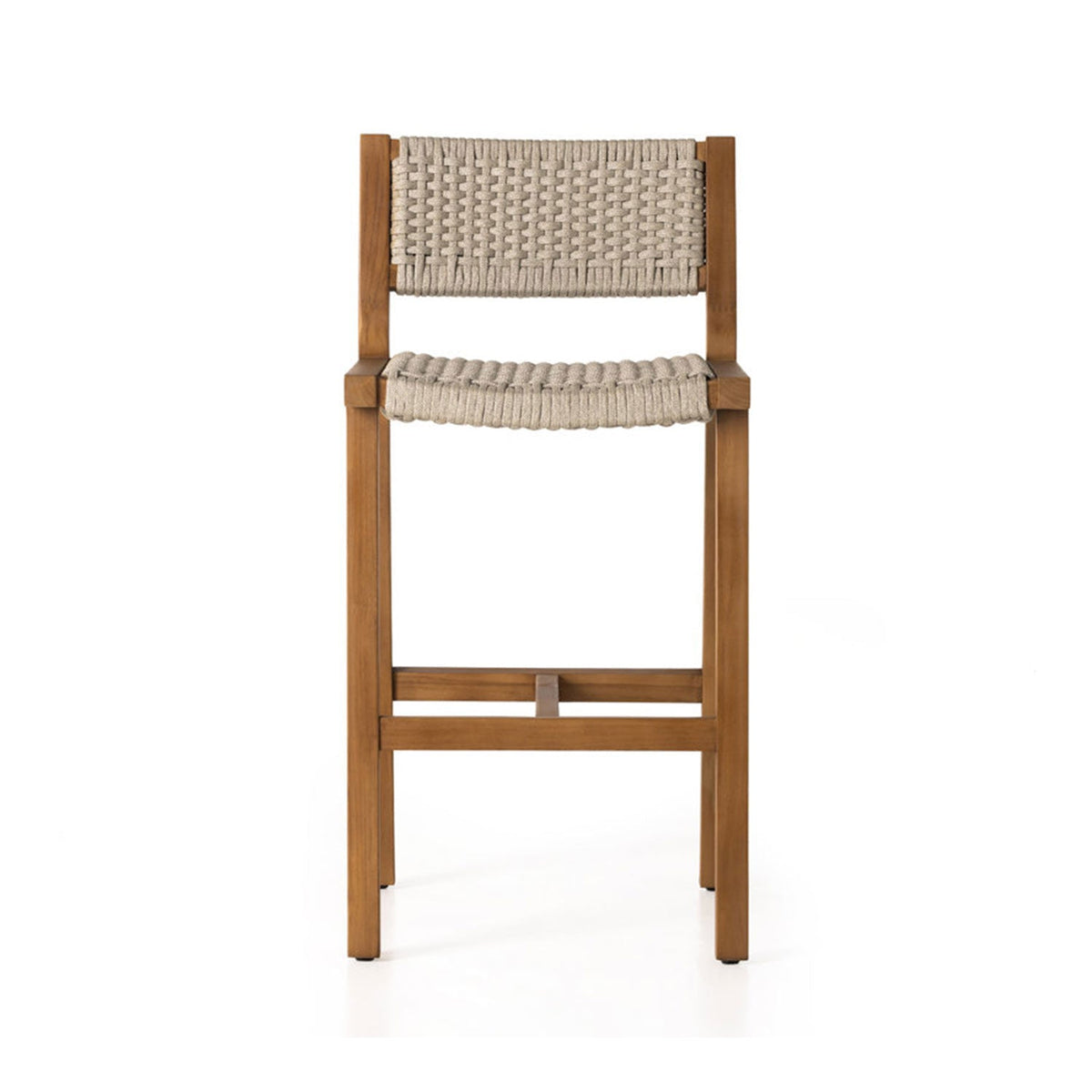Elise Armless Teak Outdoor Bar Stool