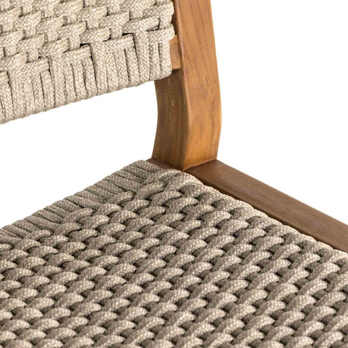 Elise Armless Teak Outdoor Bar Stool