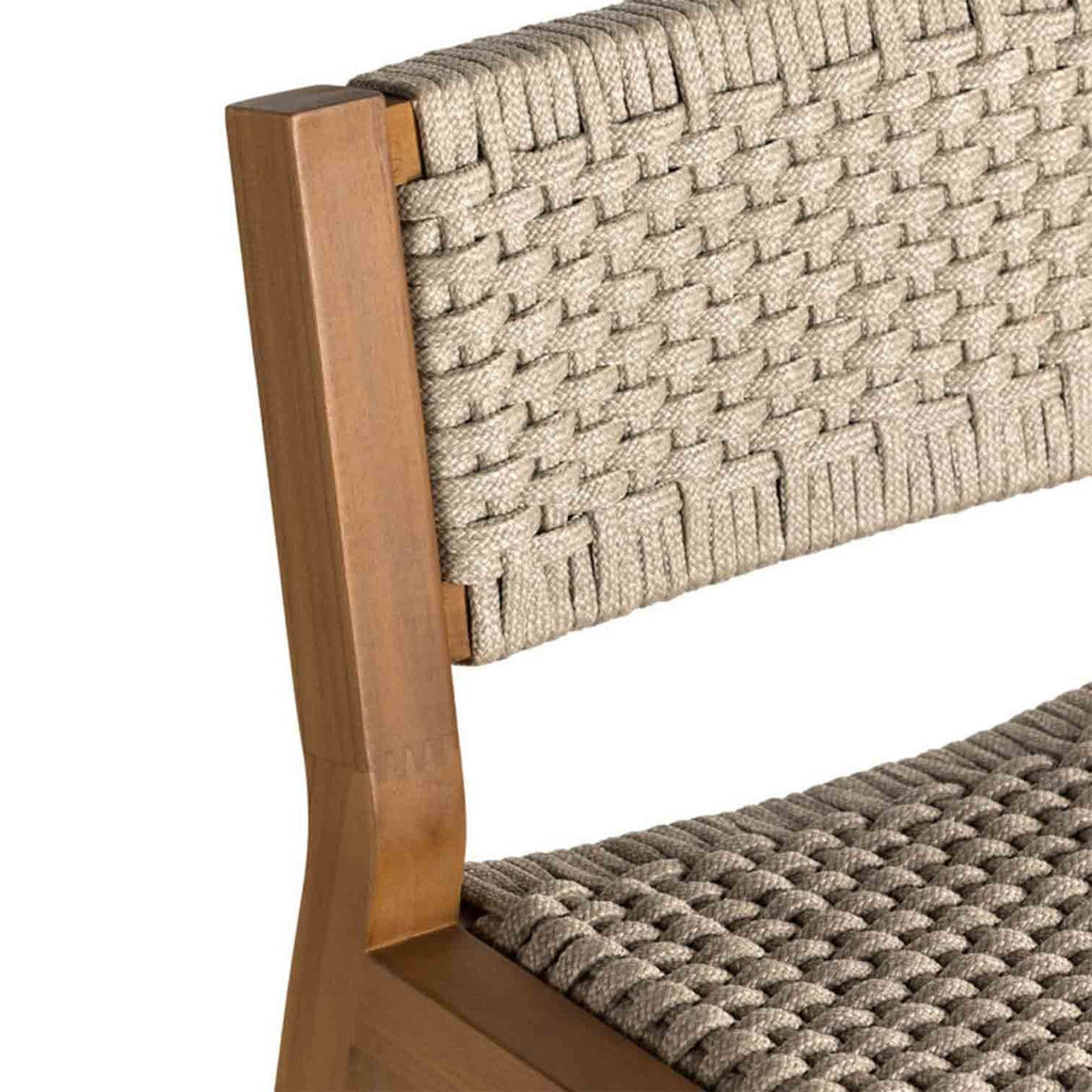 Elise Armless Teak Outdoor Bar Stool