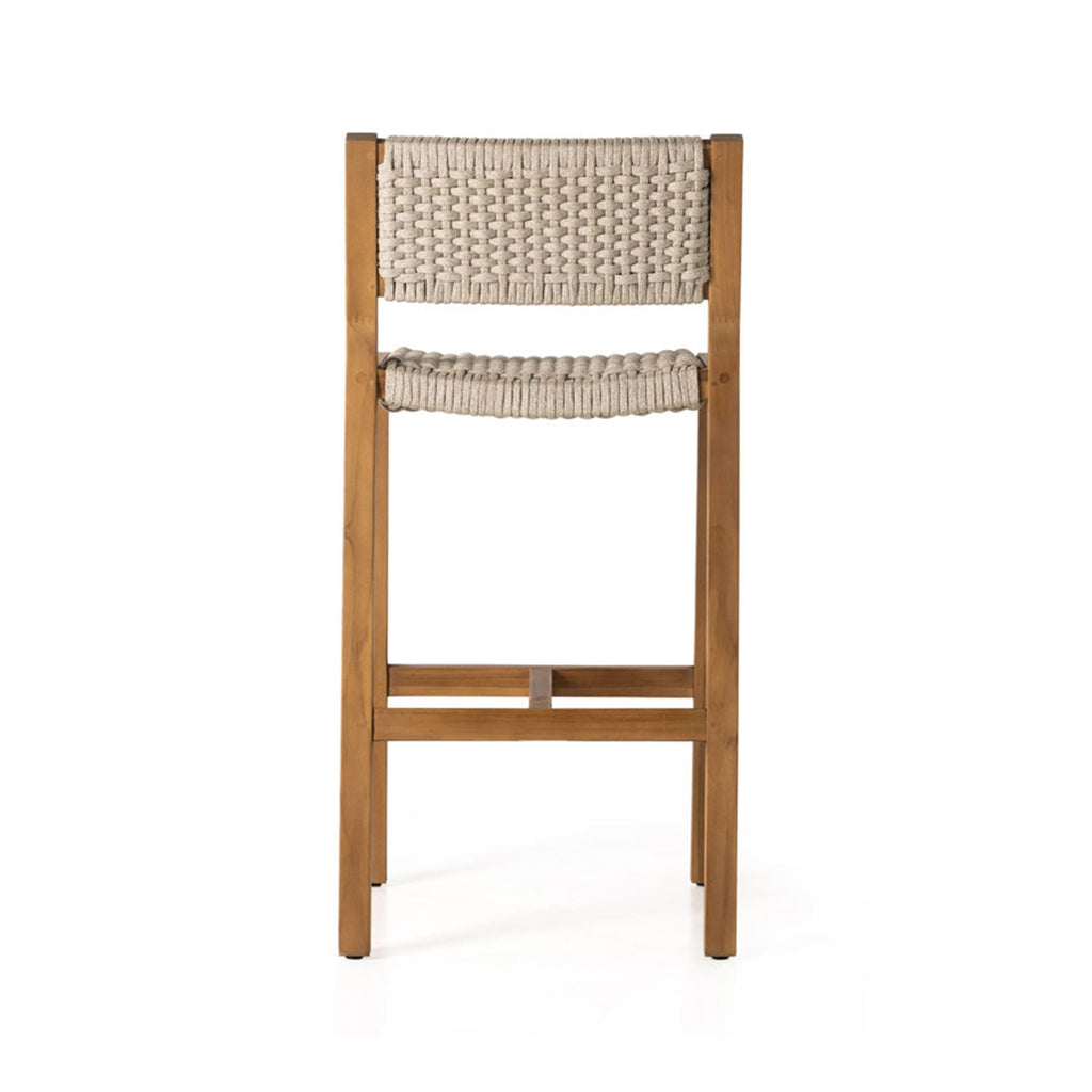 Elise Armless Teak Outdoor Bar Stool