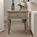 Elysium Natural Wood 1 Drawer Bedside Table