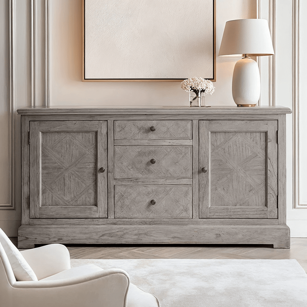 Elysium Natural Wood 2 Door 3 Drawer Sideboard