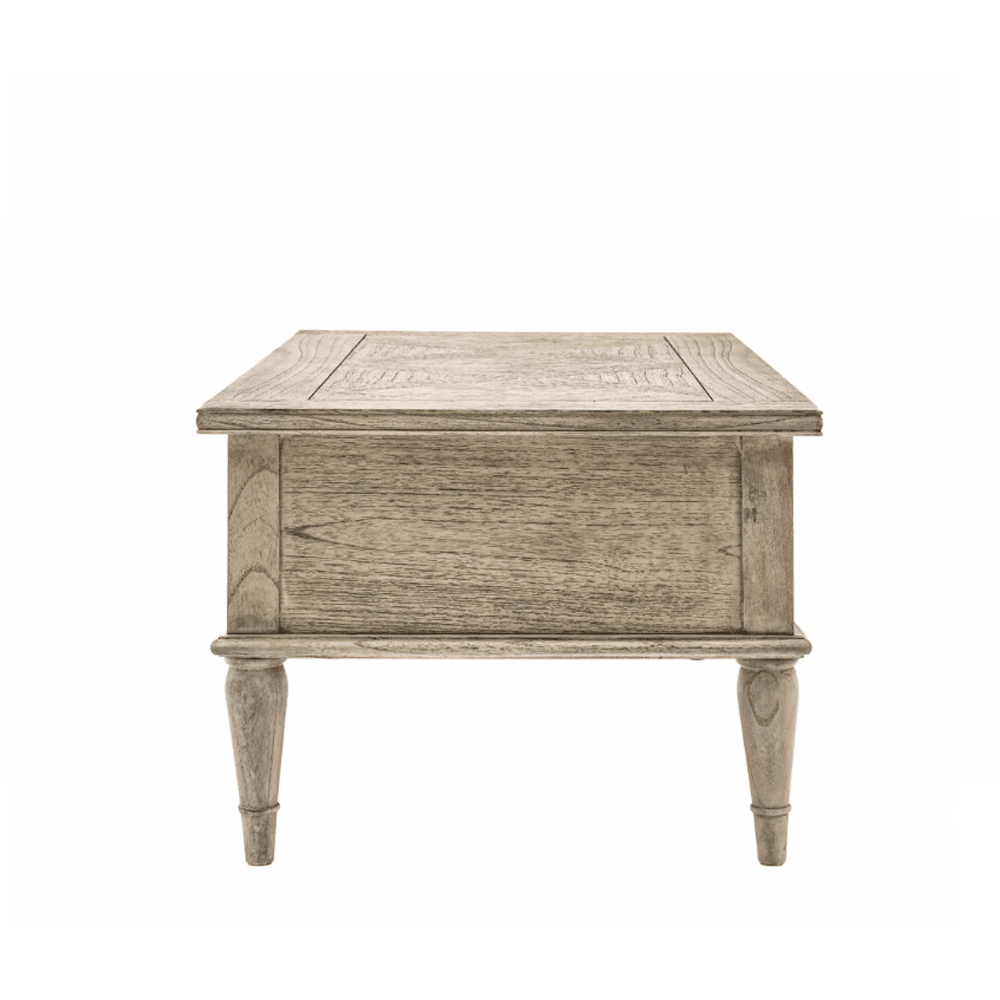 Elysium Natural Wood Push Drawer Coffee Table