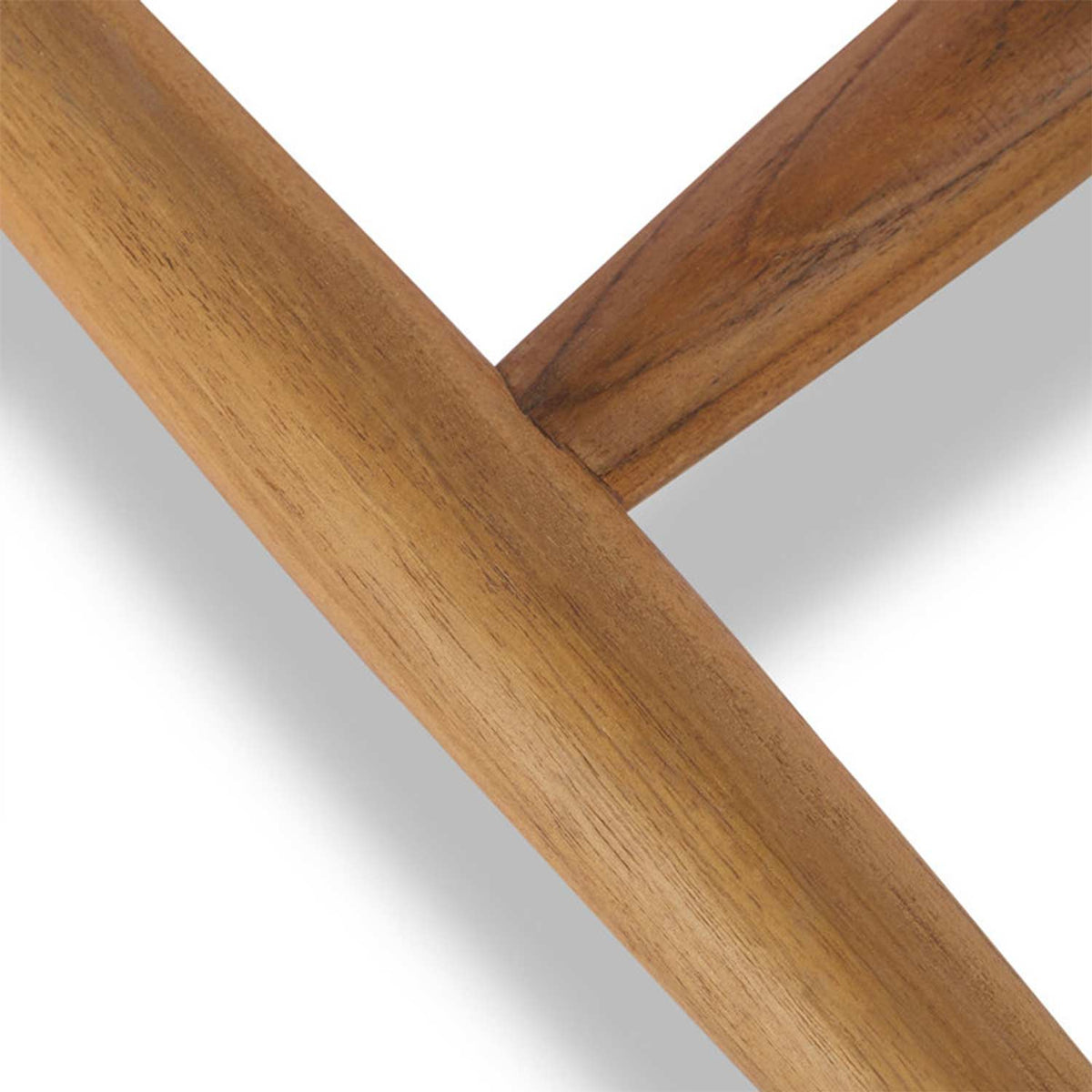 Emile Upholstered Armless Teak Outdoor Bar Stool