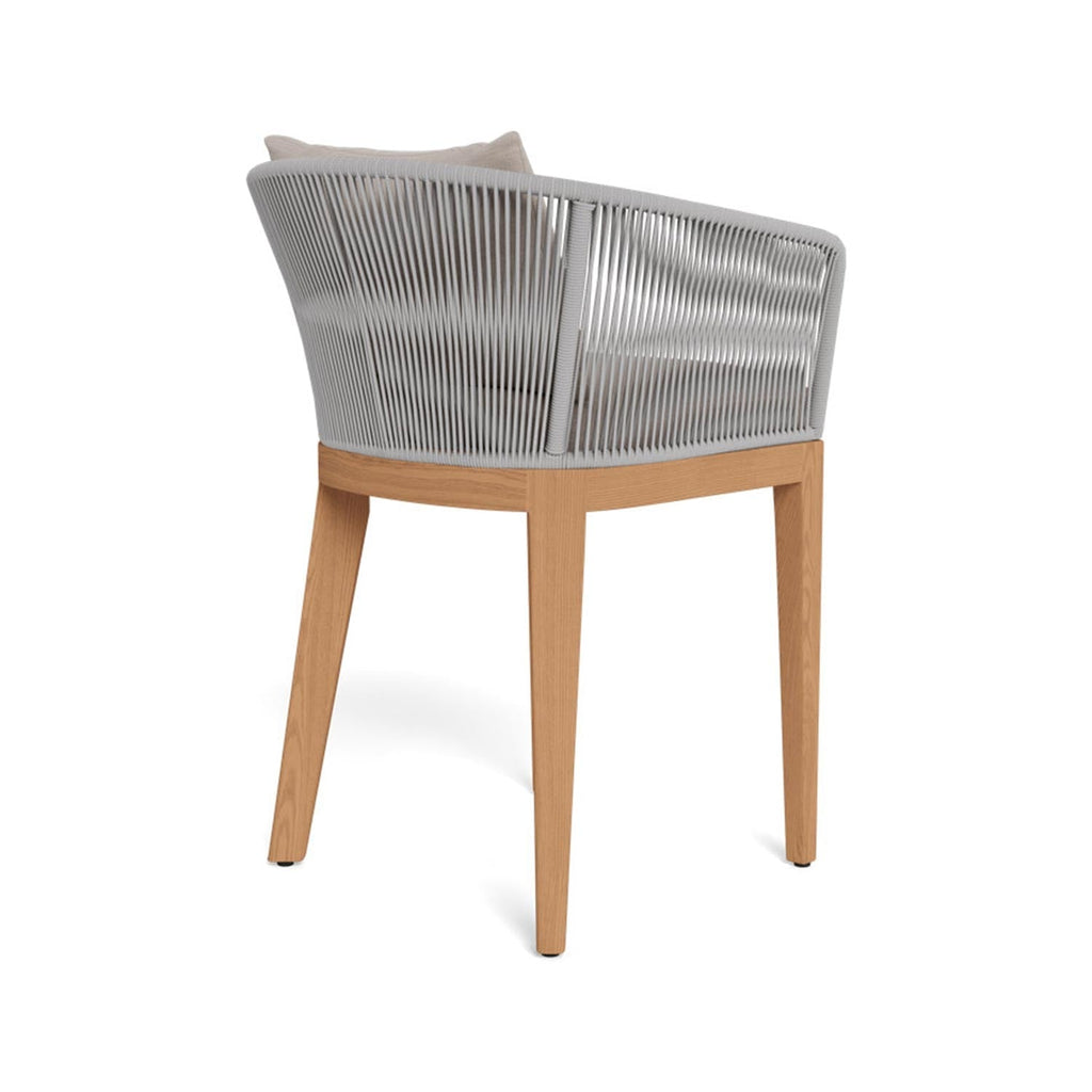 Fabrice Upholstered Teak Outdoor Bar Stool