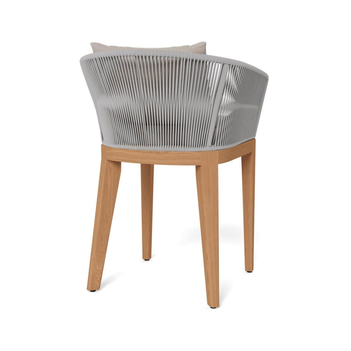 Fabrice Upholstered Teak Outdoor Bar Stool