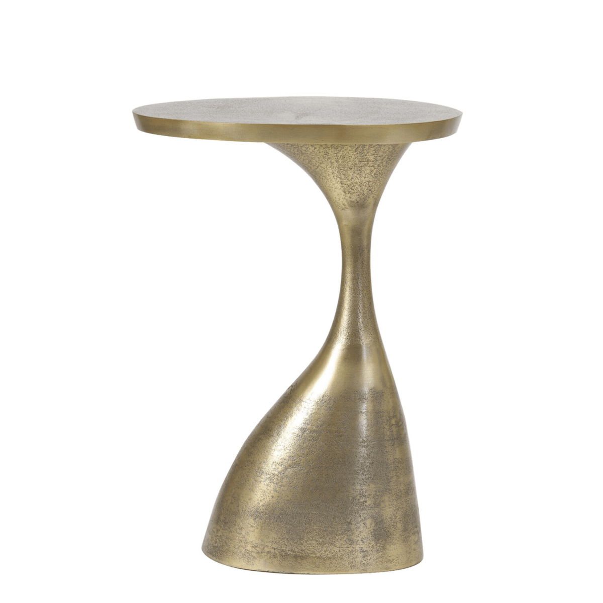Felima Antique Brass Side Table