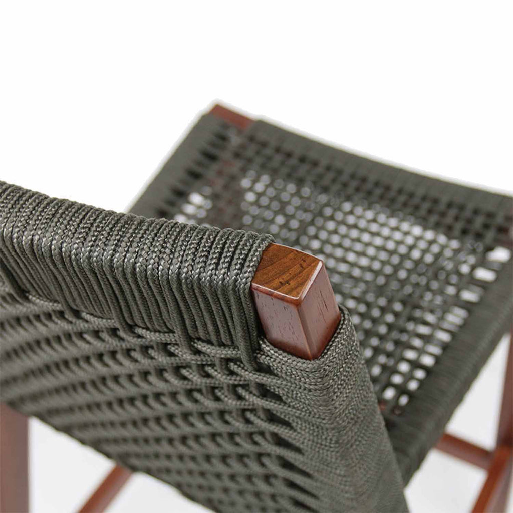 Felix Armless Teak Outdoor Bar Stool