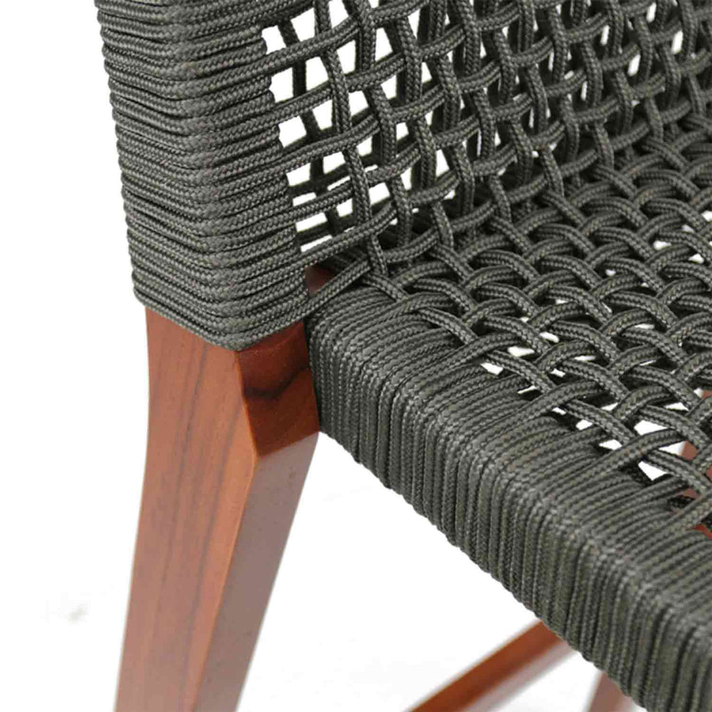 Felix Armless Teak Outdoor Bar Stool
