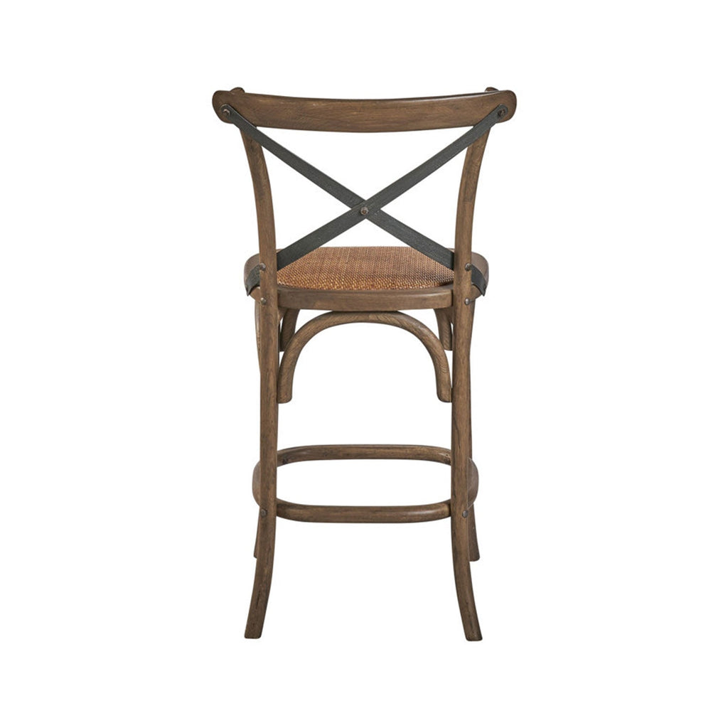Fernand Backless Teak Outdoor Bar Stool